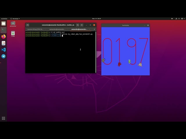 🚀 4 Turtles, 4 Threads, 4 Digits | ROS Noetic TurtleSim Parallel Drawing Demo