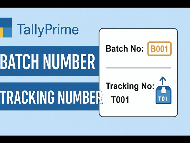 Batch number and tracking number in Tally Prime@COMPUTEREXCELSOLUTION #tallyprime #tally