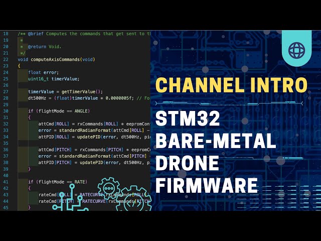 Channel Intro: BareDrones Overview | STM32 Embedded C Drone Firmware