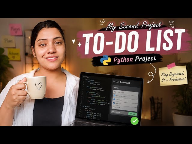 I Built My 2nd Python Project! 🐍 | To-Do List App | Beginner Python📝 #Python #PythonProject #Coding 
