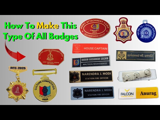 Full process Making Pocket Nameplate Ncc Badge And Any All Other Acrylic Badges ✅