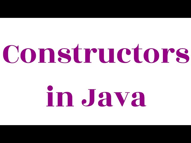 Java Constructors with example | Default Constructor | Copy Constructor | Parameterized Constructor