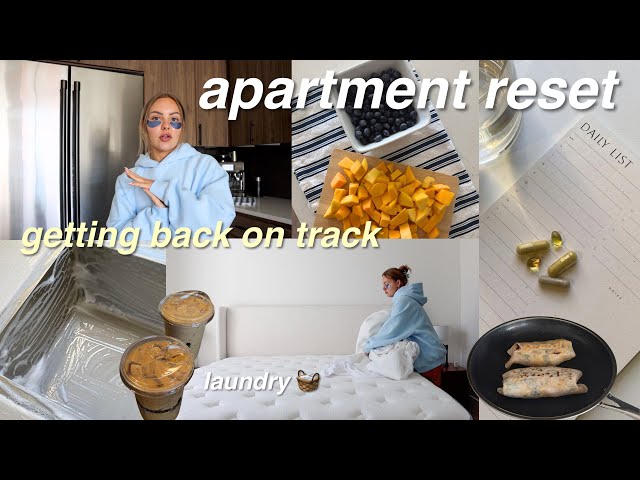 RESET *motivation* cleaning my apartment, grocery haul & healthy habits!