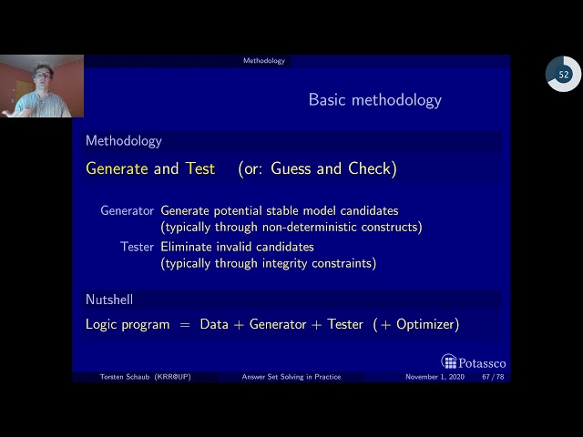 Answer set solving in practice, modeling, methodology