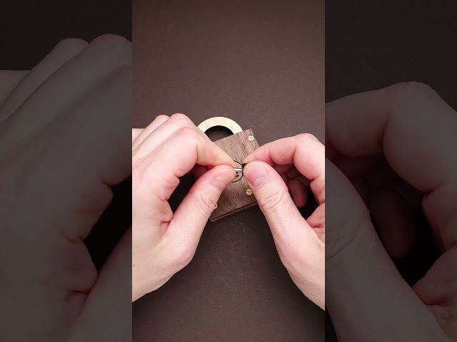 This puzzle lock has a weird key