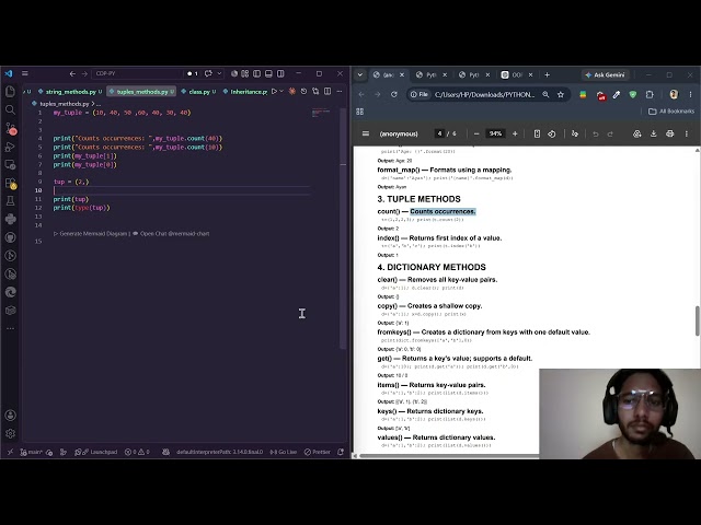 🐍 Python Programming — Part 2 | Tuples & Dictionaries | Day 7