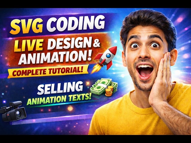 How to Create SVG Vector & Animation with Coding (Step by Step)  Handmade Assets Tutorial