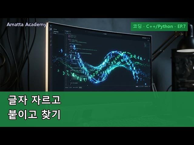 문자열 다루기 — 글자 묶음 자르고 붙이기 | 코딩 · C++/Python EP.7