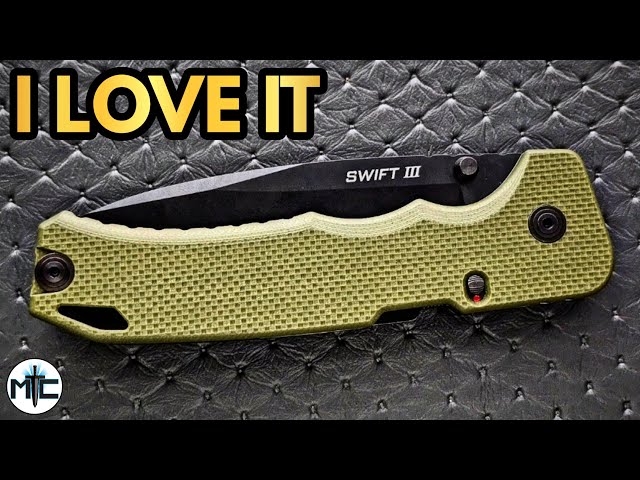 I LOVE THIS KNIFE! - Cold Steel Swift III Folding Knife - Overview & Review 