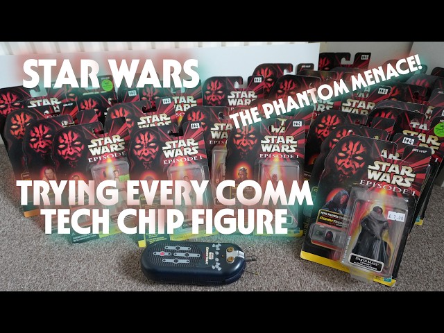 STAR WARS EPISODE I THE PHANTOM MENACE - TRYING EVERY COMM TECH CHIP ACTION FIGURE! (That I own)