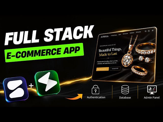 Build a Full Stack eCommerce App | Google AI Studio + Supabase (Auth & DB)