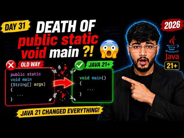 😱 Java 21 Changed Main Method [2026]