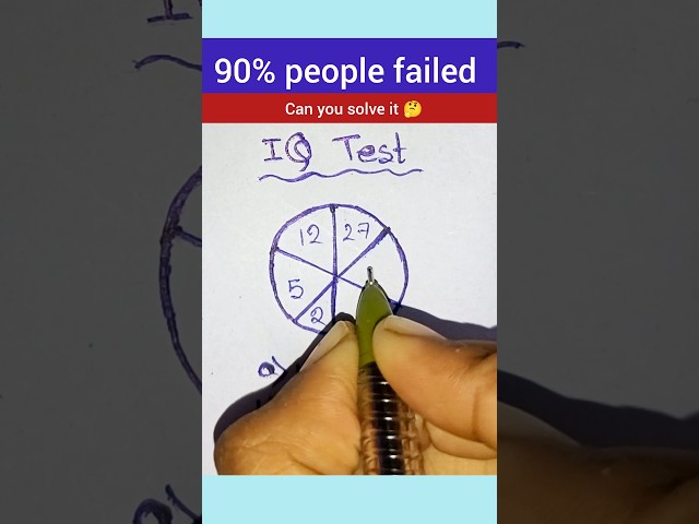 IQ TEST 🧠|| CAN YOU SOLVE IT 🤔|| #maths #shorts #mathematics
