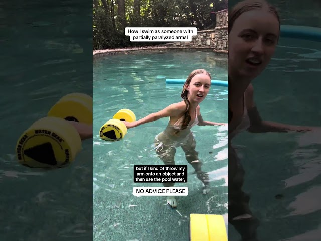 How I swim! #Disability #Disabled #Accessibility