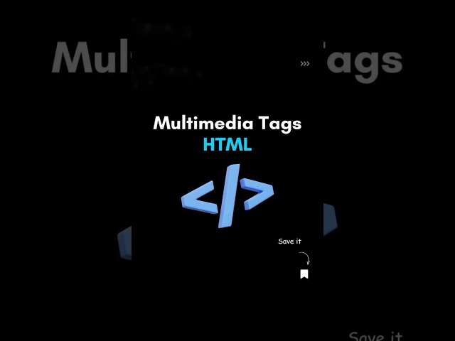 HTML Multimedia Tags Explained in Hindi | Audio Video Tag | HTML Tutorial #html #htmltags #devloper