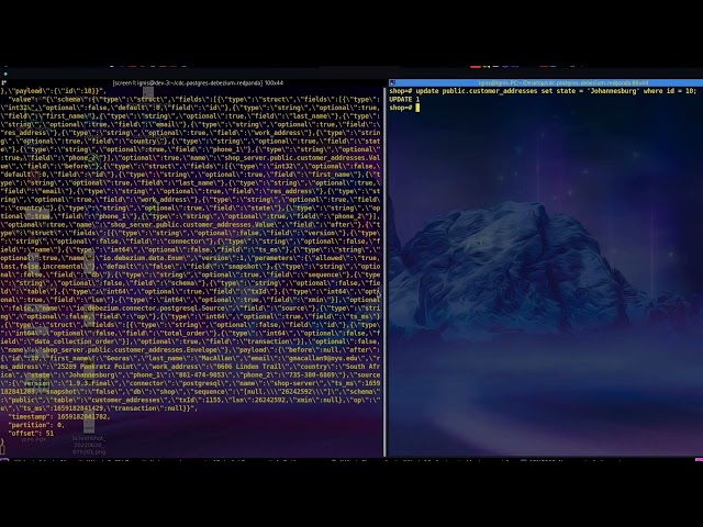 CDC with Postgresql, Debezium and Redpanda