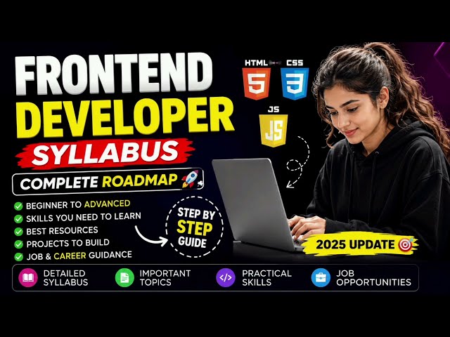 Frontend Developer Kaise Bane? 💻 Complete Frontend Development Syllabus 2026 | Beginner Roadmap 🚀