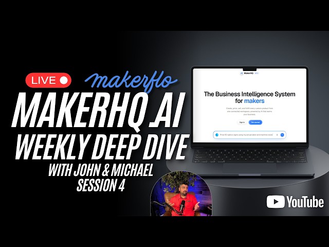 MakerHQ LIVE: Weekly Demo, Q&A & Maker Tips | Week 4