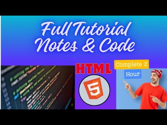 HTML Full Course #coding #html5 