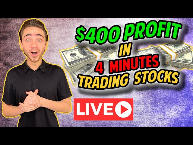 I Tried Day Trading Stock Options - $400 in 4 Minutes Live Trade