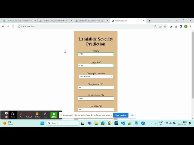 Landslide Severity Prediction Using IBM Watson AutoAI