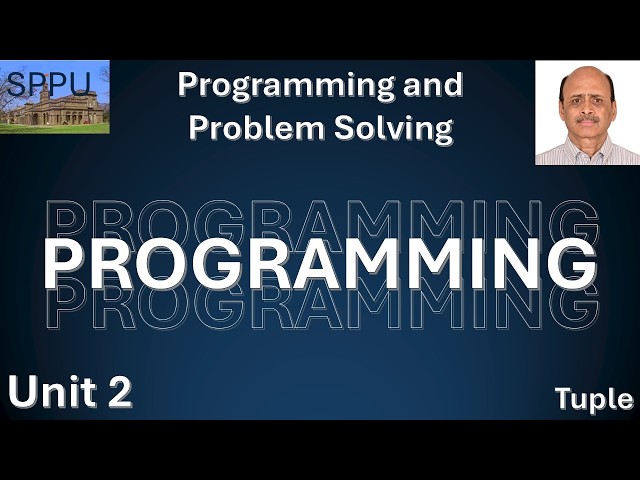 PPS Unit 2  Tuple 1