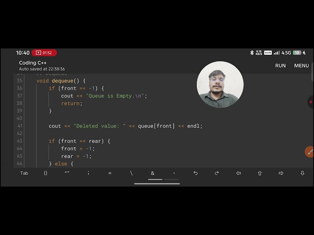 Circular queue in C++