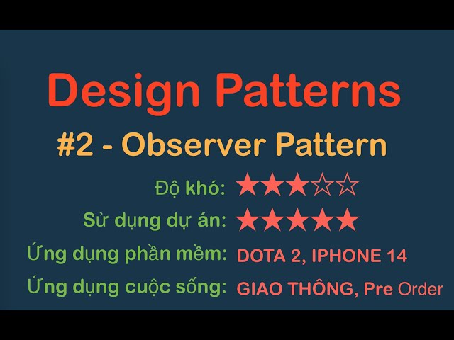 Observer pattern được sử dụng triển khai news feed trong facebook và cách triển khai DOTA 2 vs IP 14