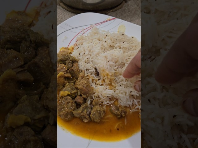 😋 మా కనుమ little feast | Bagara rice with Mutton curry #teluguvlogs #food #viral