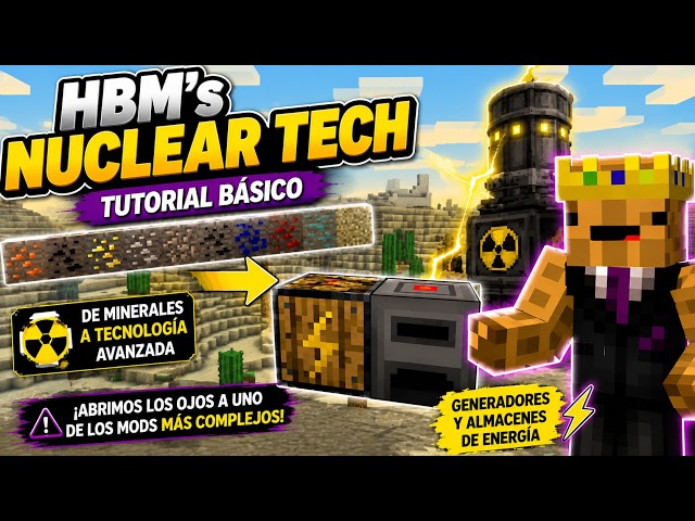 HBM's Nuclear Tech 1.12.2 mod tutorial básico basico español Minecraft | ZagattoGamer