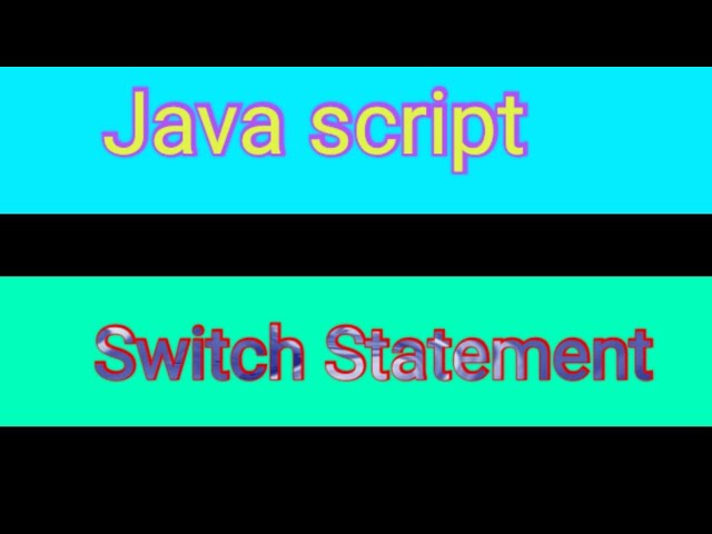 Switch Statement Make By Java Script || Java Script || Web Developer Language ||