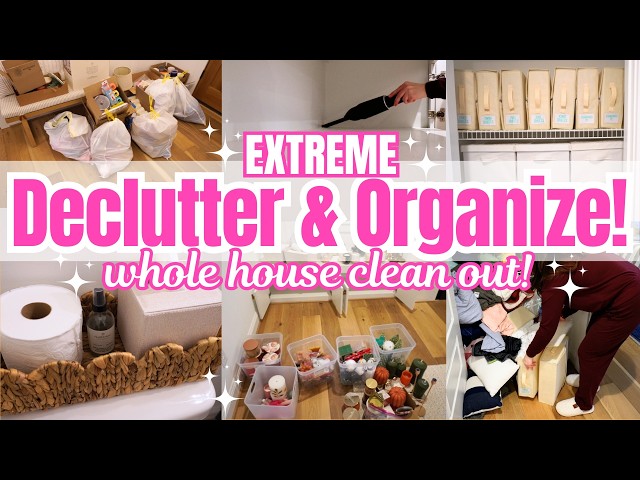 Extreme Declutter and Organize! Whole House Declutter and Organize! New Home Organization Ideas