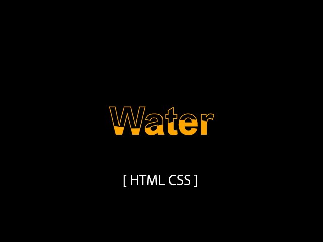 CSS3 Water Wave Text Animation Effects Using CSS Clip-path