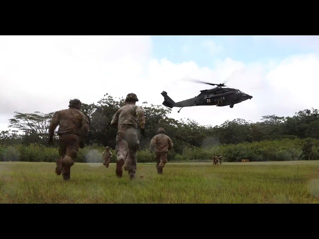 MEDEVAC Training at the Jungle Operations Training Course in Hawaii