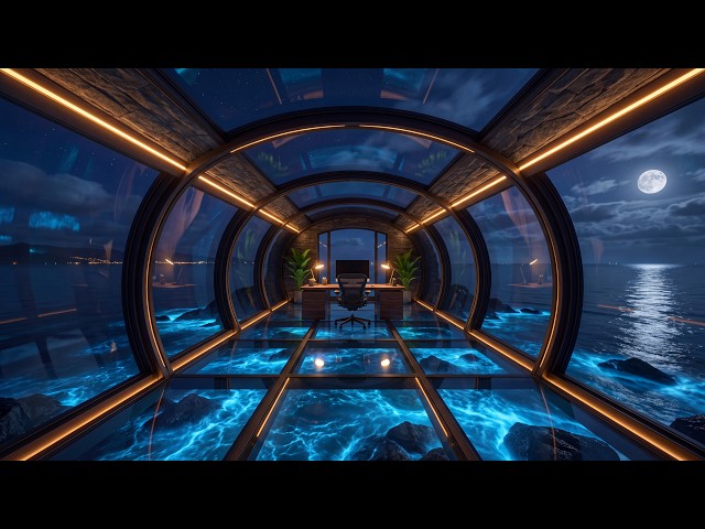 Focus Mode 🌊 Futuristic Ocean Waves Music for Concentration & Creative Work