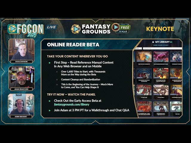 FG Con 2025 Keynote: The Future of Fantasy Grounds Unveiled