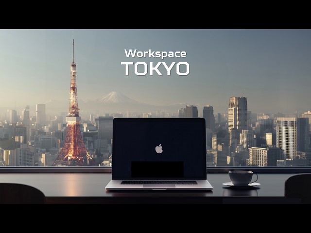 Deep Focus Music | Tokyo Digital Workspace | Pure Focus for Productivity (6 Hours)