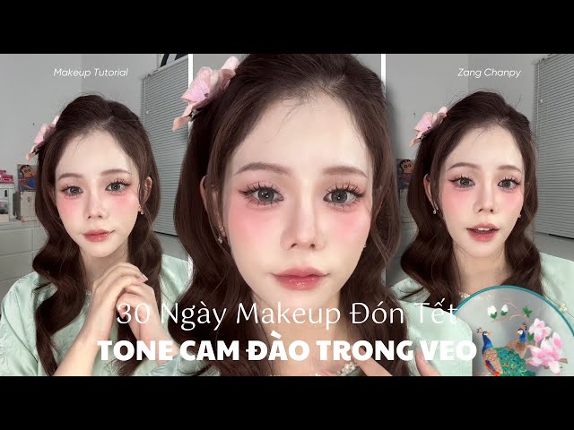 30 Days of Makeup for Tet (Vietnamese New Year) – Clear, peachy-orange tones that you'll fall in ...