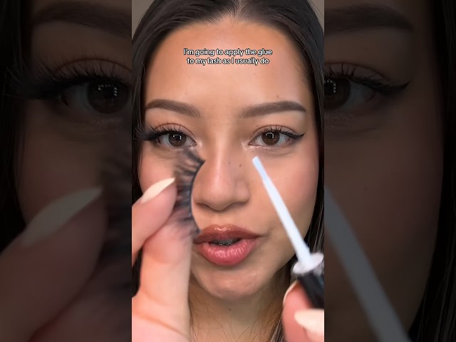 Tips for applying false lashes ✨