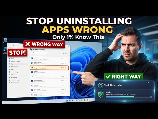 Stop Uninstalling Apps Wrong (Only 1% Know This)
