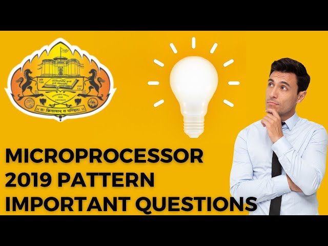 Microprocessor Important Questions| SPPU | 2019 Pattern |#microprocessor #sppu  #importantquestions