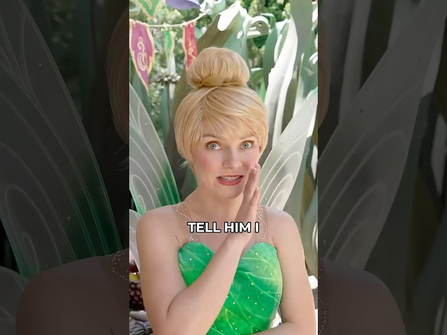 Tinker Bell REVEALS Her Secret About Peter Pan! 😱🏰  #disneyland #tinkerbell #peterpan