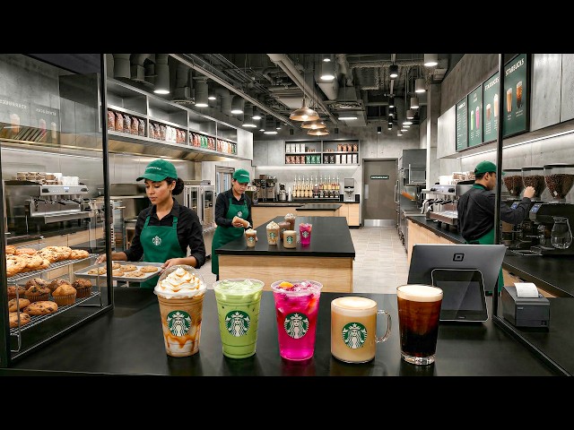 How Every  Starbucks Coffee Drink Is Made Inside Café