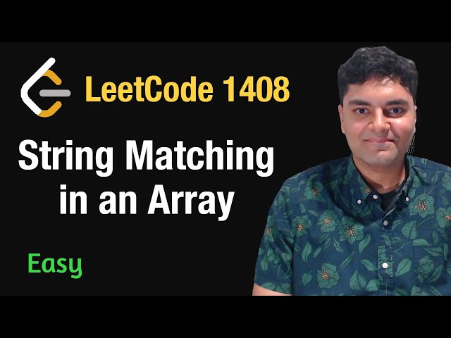 String Matching in an Array - Leetcode 1408 - Python
