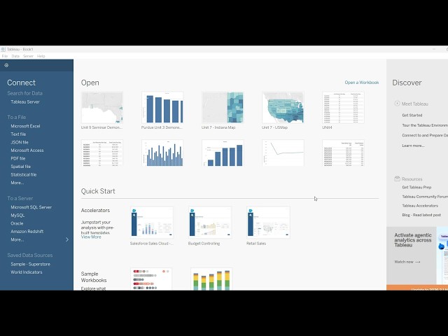 Getting Started with Tableau Desktop