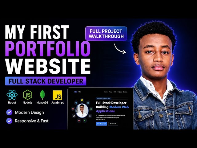 I Built My First Portfolio Website | Full Stack Developer Journey