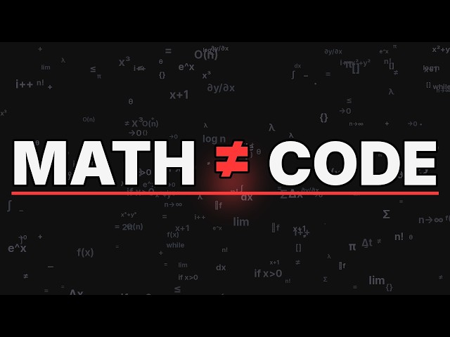 How much MATH you need for Programming - Part 1 - Intro