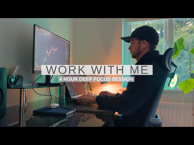 Work With Me | 4 Hour Focus Session With Lo-Fi Productivity Music | Guided Half Day Work Along