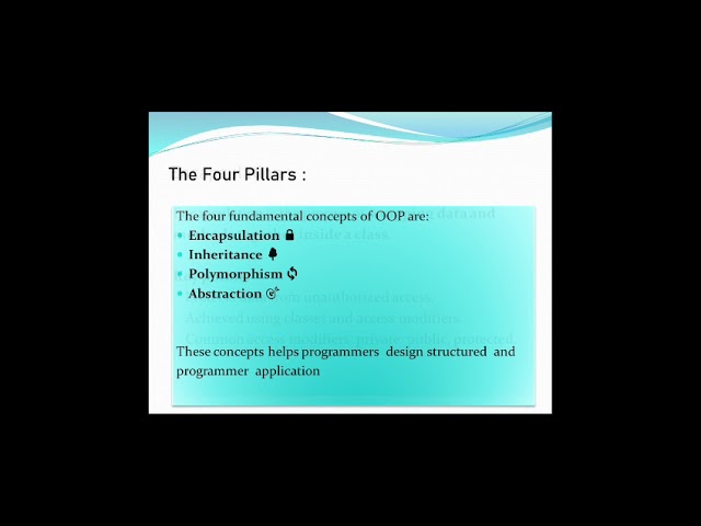 Four pillars of oops in c++
