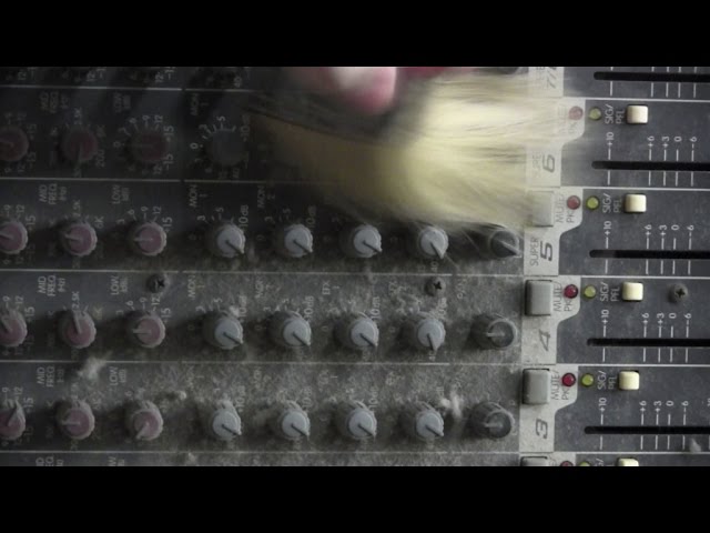 How to clean a dirty mixing console